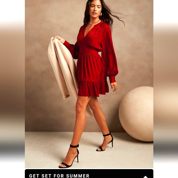 Petite Tiered Mini Dress - Picture 1 of 8